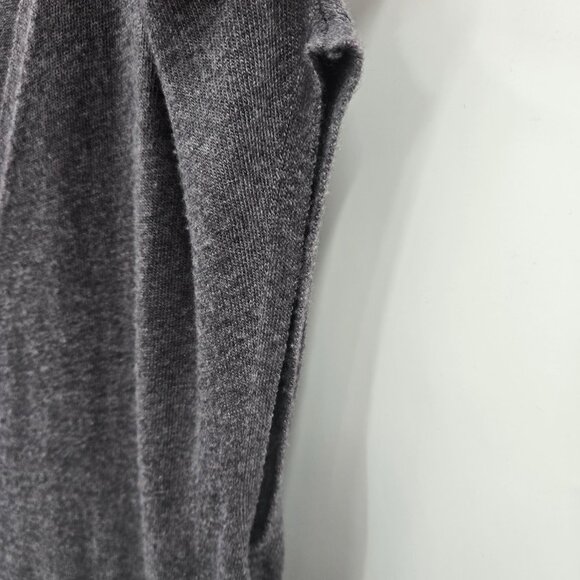 Anthropologie x Building 18 Gray Wool Blend Sleeveless Slit Sweater Dress Maxi L - Picture 4 of 16